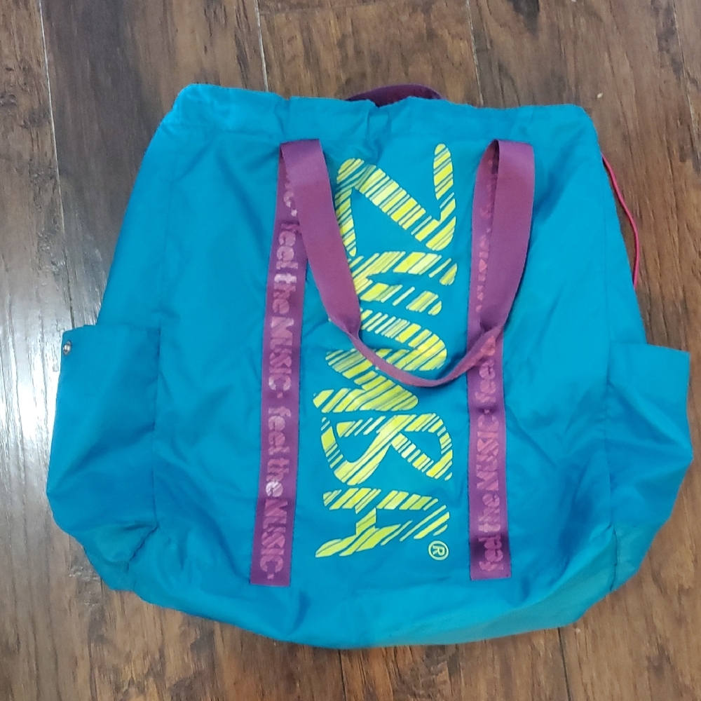 Zumba Fitness Blue and Purple Travel Bag